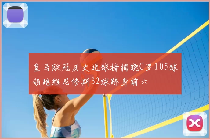 皇马欧冠历史进球榜揭晓C罗105球领跑维尼修斯32球跻身前六