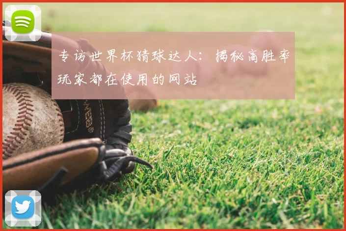 专访世界杯猜球达人:揭秘高胜率玩家都在使用的网站